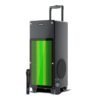 Intex Thriller 1000 Trolley Speaker | 100W Sound Output | Rechargeable Battery | Karaoke Wireless Mic | Touch Control | RGB LED Lights | FM/USB/AUX/BT Playback | 8″ Woofer | Black (Pack of 1)