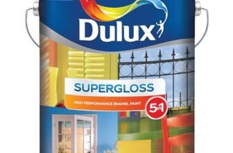 Dulux Supergloss 5 in 1 | Super-Premium Enamel Paint for Wood and Metal surfaces | Rich, Deep, and long lasting shine, Mirror like finish | Crack Resistant paint film, 4 Litres, Yellow