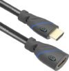 C & E High Speed HDMI Extension Cable – 1.5 Feet – Male to Female 4k HDMI Extender- 1.5ft [PACK OF-3 ]