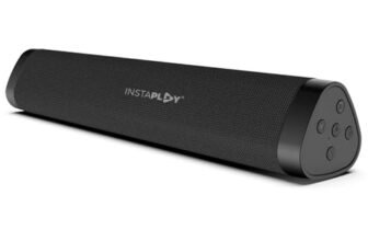 INSTAPLAY STAGE300 Soundbar Speaker (Black) | Bluetooth Speakers | 10W Output/BT5.0/USB/TF Card | C Type Fast Charging | Upto 8 Hours Playback | Powerful Bass Soundbar | Sound Bar for TV & Computer