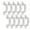 Visko Tools 1007 Royal Series 150 Mm D Secton Handles, Silver |10 Piece | Used for Door | Door Handle Set | Combo Pack |