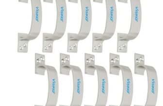 Visko Tools 1007 Royal Series 150 Mm D Secton Handles, Silver |10 Piece | Used for Door | Door Handle Set | Combo Pack |
