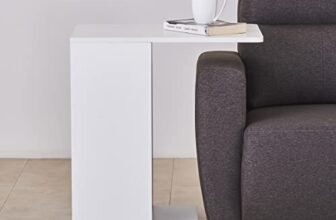 Home Centre | Helios Reynan Portable End Table | Side Table for Living Room | White