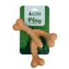 EZRA Play Lobster Bone Dog Chew Toy | Durable Non-Toxic Rubber Chew Bone | Interactive Toy for Dental Health, Teething & Active Chewers