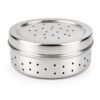 DEVENDRA ONLINE Stainless Steel Green Coriander & Curry Leaves Storage Box | Air Ventilated Steel Food Container | Fresh Dhaniya/Kothmir Dabba | Sprouts & Herbs Fridge Storage (600)