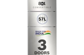 Bosch 302L, 3 Star, MaxFlex Convert Frost Free Triple Door Refrigerator | 8-in-1 Convertible Storage Modes | 57L Extra Convertible Zone |Cool Extend up to 18 hours (CMC33S23VI, 2026 Model, Fine Steel)