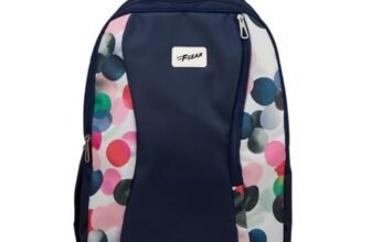 F Gear Nitro Navy 38L School Backpack|3 Compartments, 1 Front Pocket With Bottle Holder|Airflow Back Panel| Soft Touch|Ergonomic Design, Lightweight & Durable For School, College, Work & Daily Use