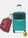ARISTOCRAT Evolve Large Trolley Bag 79cm & Rookie Duffle Trolley 52cm For Travel Expandable  Check-in Suitcase 4 Wheels – 34 inch