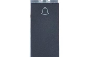 Wipro Northwest Nowa 6A Bell Push, Silver Grey (pack of 20)