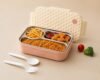 Crezora Aroma Insulated Stainless Steel Lunch Box with Clip Lock Lid, Airtight, Leak-Proof, Lightweight, 650 ml, for Office, School, Picnic and Travelling
