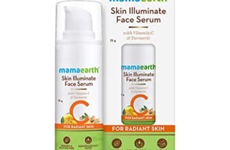 Mamaearth Skin Illuminate Face Serum for Radiant Skin with Vitamin C and Turmeric – 15 g | Highly Potent Vitamin C | Gives A Radiant Glow