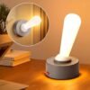 Grathia Lever Light Night Light for Kids Adults, Unique Shake Toggle Switch Stick Lamp LED Night Light, Portable Rechargeable Wireless Wall Lights for Bedroom