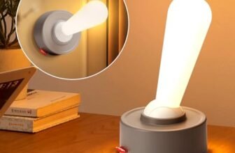 Grathia Lever Light Night Light for Kids Adults, Unique Shake Toggle Switch Stick Lamp LED Night Light, Portable Rechargeable Wireless Wall Lights for Bedroom
