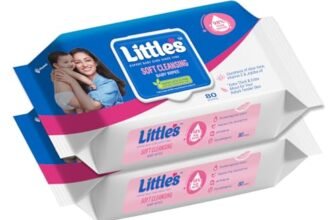 Little’s Soft Cleansing Baby Wipes with Lid | 80 Wipes x Pack of 2 – 160 Wipes | Extra Thick & Moist Wet Wipes for Baby’s | Prevents Rashes & Redness with Goodness of Aloe Vera, Vitamin E & Jojoba Oil