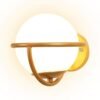 tu casa Wall Lamps/Lights with Metal Base & Milky White Glass Shades for Home Décor, Bedrooms, Living Room, Gifting, Diwali Decoration, Hall, Indoor, Dining (Height: – 16cm)