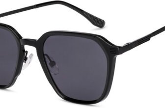 VINCENT CHASE Rectangular Sunglasses(For Men & Women, Grey)