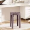 The Artment Coffee Singal Tivo Plastic Stool Modern Stackable Multipurpose Stool with Anti-Slip Base | Lightweight Waterproof PP Stool for Bathroom, Kitchen, Balcony & Living Room, Home & Office