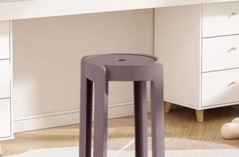 The Artment Coffee Singal Tivo Plastic Stool Modern Stackable Multipurpose Stool with Anti-Slip Base | Lightweight Waterproof PP Stool for Bathroom, Kitchen, Balcony & Living Room, Home & Office