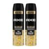 Axe Gold Temptation Long Lasting Deodorant Bodyspray For Men, 215ml, Pack of 2