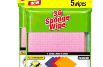 KartCrafters Cleaning Sponge for Kitchen and Home, 22cm x 20cm x 0.5 cm, Pack of 10