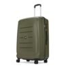 VIP Polypropylene Corsa Check-in 75 Cm (Large) 8 Spinner Wheels Trolley Bags for Travel, Hard Case Lightweight Bag with Combination Lock, Tough Suitcase for Travel (Green)