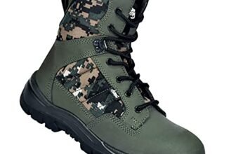 Allen Cooper Military & Tactical Boot AC 1097 OG Camouflage, SPECIAL EDITION JUNGLE BOOT, ISI Marked for IS:15298 Part-4, Size 5 INDIA/UK, Olive Green