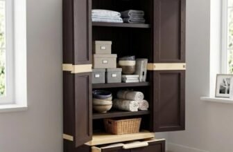 Nilkamal Freedom FMDR1BE Plastic Storage Wardrobe with 1 Bottom Drawer and Clothes Organizer |3-Year Warranty|Almirah for Home, Living Room, Bed Room|Adult & Kids|Weather Brown/Biscuit