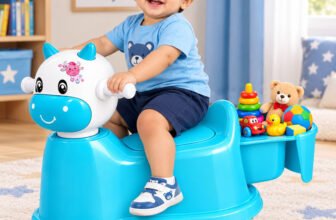 DUGGY RIDEON BLUE POTT MUSICAL TRICYCLE FOR BABY-01 Tricycle(Light Blue, White)