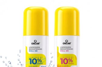 OSCAR 10% AHA BHA Underarm Roll-On | Reduces Pigmentation & Odour, Aqua & Floral Deodorant Roll-on  –  For Men & Women(40 ml, Pack of 2)