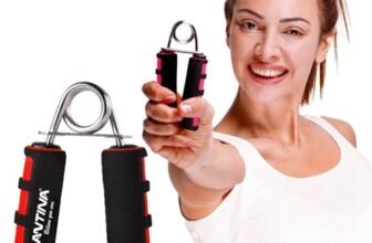 ANTINA Hand Gripper, Hard PVC Hand Grip For Exercise, 1 Piece Foam Hand Gripper, Hand Gripper For Exercise, Hand Gripper For Strengthen For Men, Women, Boys, Girls (Red)