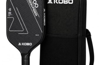 Kobo 3K Carbon Fiber Pickleball Paddle Racket PB-05, 16mm Core & Padded Bag