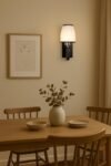 BENE Ennis Wooden Indoor Modern Wall Light, E-27 Base Wall Lamp for Home Decor – Living Room, Bedroom, Dining, Hallway, Staircase, 12 cm (Wood, Pack of 1)