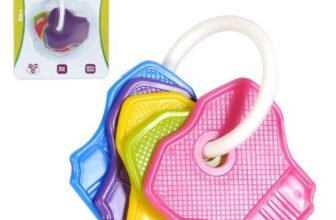 Funskool Giggles, Clackie Toothies, Teether for Babies to soothen their gums, Easy to Grasp,hold and chew, 3 months & above, Infant Toys