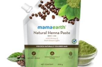 Mamaearth Natural Henna Paste | With Henna & Dark Roasted Coffee | For Rich Naturally Colored Hair | Ready To Apply | Imparts a Rich & Dark Colour | 200 g