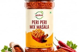 SPYFOOD Peri Peri Masala 70g | Premium Peri Peri Seasoning | Spicy & Tangy Masala for French Fries, Pizza, Pasta, Popcorn, Burgers & Snacks | No Artificial Colors