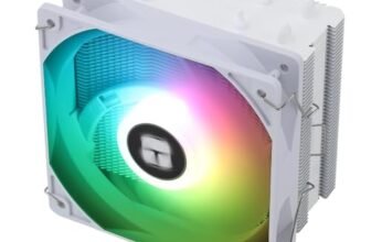 Thermalright Assassin X 120R SE ARGB White CPU Air Cooler,L-C12CW-S PWM Quiet Fan CPU Cooler, 5V 3pin ARGB Led, for AM4/AM5/Intel lga1851/1700/1150/1151/1200,148mm High PC Cooling,White