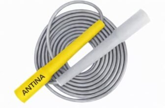 Antina Worldwide Adjustable Skipping Rope for Men & Women Speed Jump Rope for Exercise, Gym, Sports & Fitness(YELLOW/GREY)