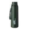 Cello Puro Steel X Spike 900 Water Bottle | Leak Proof & Refrigerator Safe | PU Insulated | Wide Mouth Opening | Keeps Content Cold for Long Hours | 730ml, Military Green