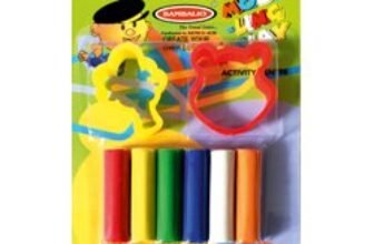 Bambalio BMC-008 Modelling Clay with 2 Moulds,6 Colours