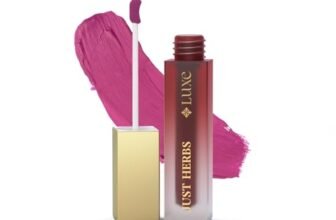 Just Herbs Luxe Dream Muse Mousse Liquid Lipstick | Luxury Makeup | Velvet Matte | Long Lasting & Transferproof Formula | Ayurvedic Lipstick – 3.5 ml (02 MAGENTA WHIRL)