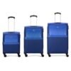 Aristocrat Drift Set of 3 Soft Case (S+M+L) Trolley Bags, Blue
