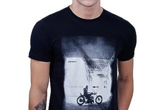 REVOLT Men’s Casual Round Neck 100% Cotton T-Shirt – Photographic Print (Tap Shoe, M)