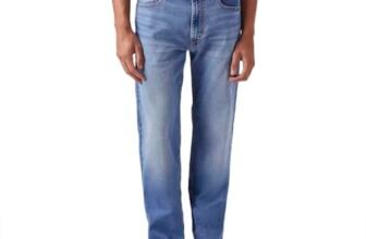 Levi’s Men’s 555 Mid Indigo Relaxed Fit Mid-Rise Jeans