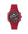 Lacoste Men Analogue Lc33 Qtz Basic Black Round Dial Watch|Red Silicone Material|Red Color Band – 2011368