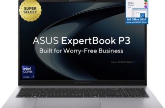ASUS ExpertBook P3 with AI PC Metal Top 1 Yr ADP Intel Core Ultra 7 255H – (16 GB/512 GB SSD/Windows 11 Home) P3606CCA-MB0326WS Laptop(16 inch, Misty Grey, 1.77 Kg, With MS Office)