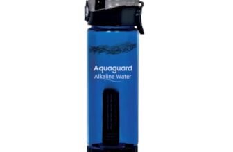Aquaguard Alkaline Water Bottle | Enhances pH & Boosts Hydration | 640 ml Capacity | Portable & Reusable | Adds Essential Minerals | Suitable for Daily Use | 1-Year Cartridge Life | BPA-Free