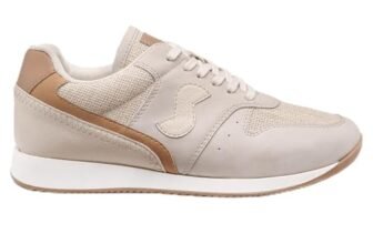 POLY | Comfortable Lightweight Casual Sneaker for Women | CREAM | UK6