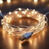 Lexton 10 m Led Copper String Light | USB Sourced | Warm White | for Indoor & Outdoor Decorations, Diwali, Christmas, Wedding, Party, Lawn | Pack of 8