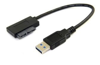 cablecc USB 3.0 to 7+6 13Pin Slimline Sata Adapter Cable for Laptop Cd DVD ROM Optical Drive