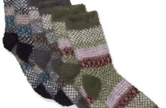 Fort Collins Women’s Socks, SCH001-AL2, Olive/Black/Grey, Free Size
